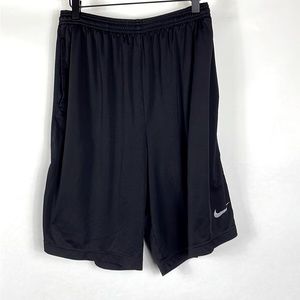 Men's Nike Dri-fit 100% Poly short. 2 side pockets, elastic + drawstring waist